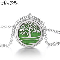 Tree of Life Aromatherapy Necklace  Essential Oils Diffuser Aroma Jewelry