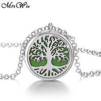 Tree of Life Aromatherapy Necklace  Essential Oils Diffuser Aroma Jewelry