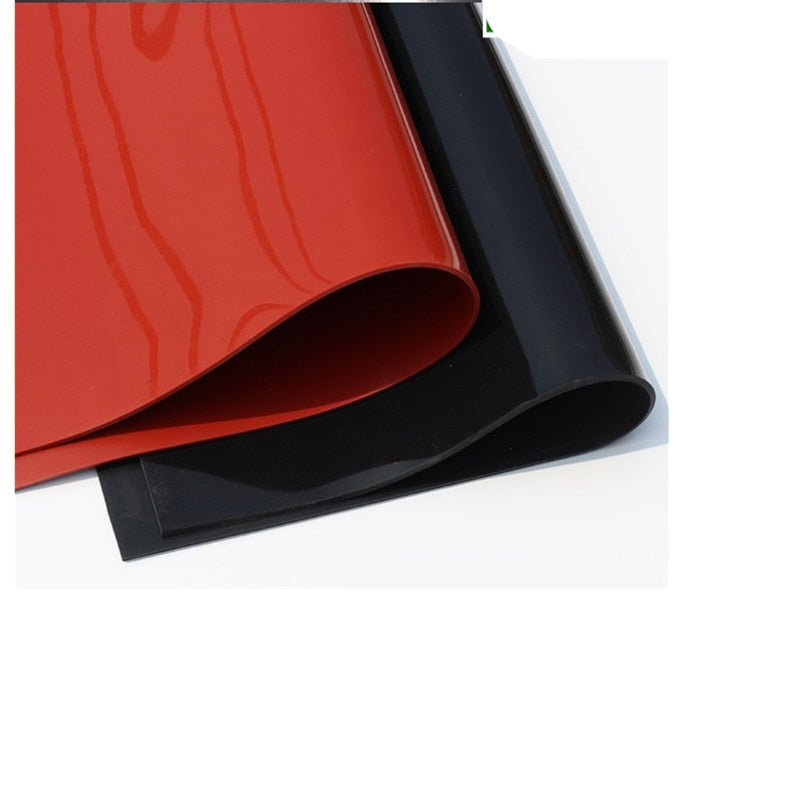 Black silicone discount rubber sheet