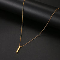 Stainless Steel Necklaces Minimalist Four-leaf Clover Geometric Style Fashion Chain Necklace for Women Collar Pendant Jewelry