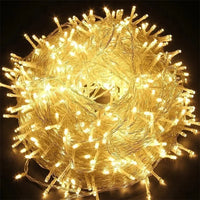 10M 20M 50M 100M Christmas Garland Lights Led String Fairy Light Festoon Lamp Outdoor Decorative Lighting for Wedding Party