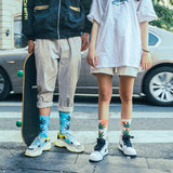 Tie-dye Maple Leaf Weed Socks