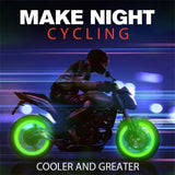 8pcs Luminous Valve Caps Fluorescent Night Glowing Car Motorcycle Bicycle Bike Wheel Tyre Hub Luminous Valve Stem Caps Decors