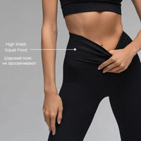 Ribbed Yoga High Waisted Seamless Womans Leggings