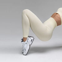 Ribbed Yoga High Waisted Seamless Womans Leggings