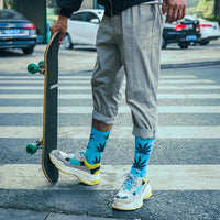 Tie-dye Maple Leaf Weed Socks