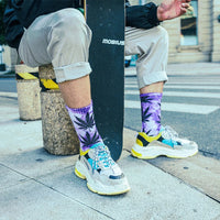 Tie-dye Maple Leaf Weed Socks