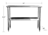 48" Stainless Table