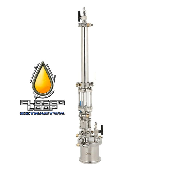 90g Closed Loop  Sight Glass Pressurized Extractors BHO Extractor kit. Extractor stainless steel 304.