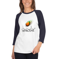 3/4 sleeve raglan shirt Terpene Tees