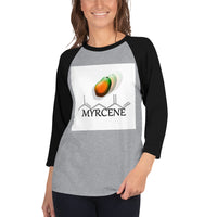 3/4 sleeve raglan shirt Terpene Tees
