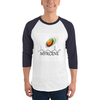 Terpene Tees Myrcene 3/4 sleeve raglan shirt