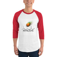 Terpene Tees Myrcene 3/4 sleeve raglan shirt