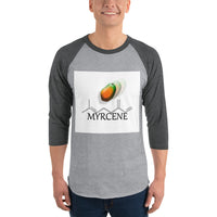 Terpene Tees Myrcene 3/4 sleeve raglan shirt