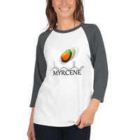 3/4 sleeve raglan shirt Terpene Tees