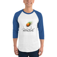 Terpene Tees Myrcene 3/4 sleeve raglan shirt