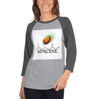 3/4 sleeve raglan shirt Terpene Tees