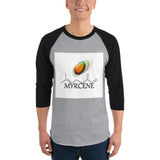 Terpene Tees Myrcene 3/4 sleeve raglan shirt