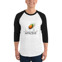 Terpene Tees Myrcene 3/4 sleeve raglan shirt