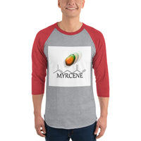 Terpene Tees Myrcene 3/4 sleeve raglan shirt