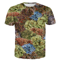 ONSEME Newest Galaxy Weed 3D T Shirt Unisex Hip Hop Tops Male Short Sleeve T Shirts Casual Tees