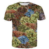 ONSEME Newest Galaxy Weed 3D T Shirt Unisex Hip Hop Tops Male Short Sleeve T Shirts Casual Tees