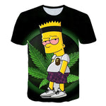 3d print simpson smoking weed t shirts/sweatshirts/hoodies/pants men funny tee streetwear hiphop pullover tracksuit tops shorts