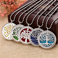 Tree of Life Aromatherapy Necklace  Essential Oils Diffuser Aroma Jewelry