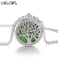 Tree of Life Aromatherapy Necklace  Essential Oils Diffuser Aroma Jewelry