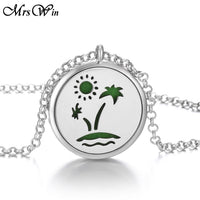 Tree of Life Aromatherapy Necklace  Essential Oils Diffuser Aroma Jewelry