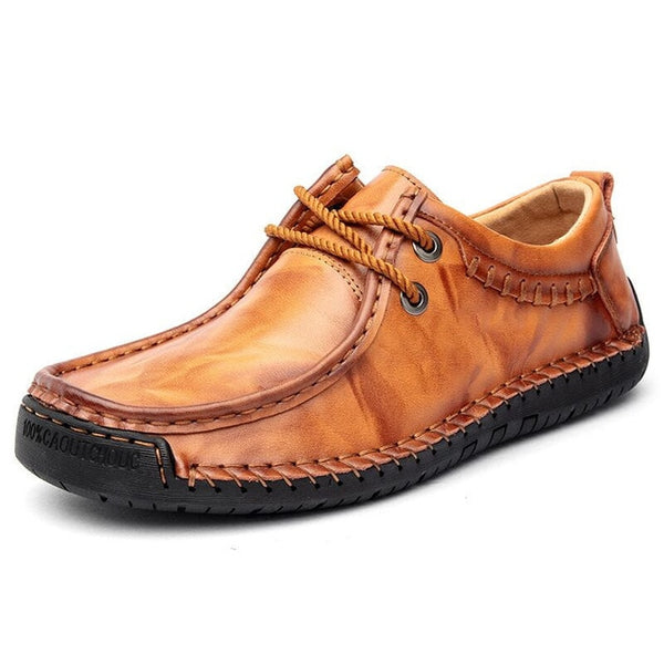Handmade Leather Casual Shoes Flat Moccasins