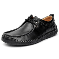 Handmade Leather Casual Shoes Flat Moccasins