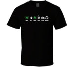 Weed Eat Love Sleep Repeat Funny Stoner Sex T Shirt