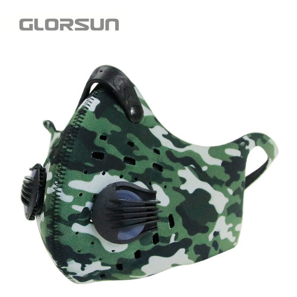 Face Mask With Filter Activated Carbon Anti-Pollution Bike Half Face mouth Mask