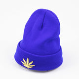 Skullies Beanies  hemp leaf
