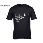 Fashion Men'S T Shirts Classical Cotton Homme Chemical Equation plant Smoke Grass Weed Pot Normal
