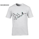 Fashion Men'S T Shirts Classical Cotton Homme Chemical Equation plant Smoke Grass Weed Pot Normal