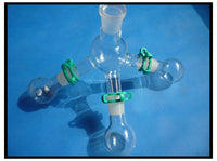 Lab Short-path Distillation Receiver with three 50ml flasks,lab glassware