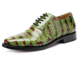 luxury imported crocodile skin handmade leather shoe