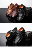 Casual Handmade Leather Mens Sneakers