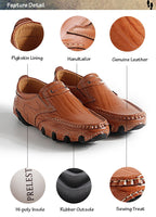 Genuine Handmade Leather Slip on Loafers