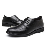 Wing Tip Shoes Genuine Leather Mens Handmade Shoes
