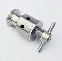 1.5"(OD64mm) 0.5-5 bar Tri-Clamp Adjustable Pressure Relief Child Safety Valve,Sanitary Stainless Steel 304