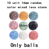 Glow in the Dark Lava Stone Aromatherapy  Diffuser Necklace
