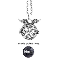 Glow in the Dark Lava Stone Aromatherapy  Diffuser Necklace
