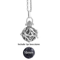 Glow in the Dark Lava Stone Aromatherapy  Diffuser Necklace