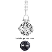 Glow in the Dark Lava Stone Aromatherapy  Diffuser Necklace