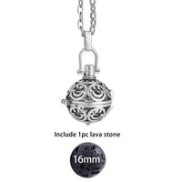 Glow in the Dark Lava Stone Aromatherapy  Diffuser Necklace