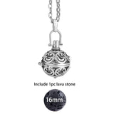 Glow in the Dark Lava Stone Aromatherapy  Diffuser Necklace