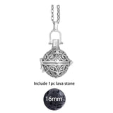 Glow in the Dark Lava Stone Aromatherapy  Diffuser Necklace